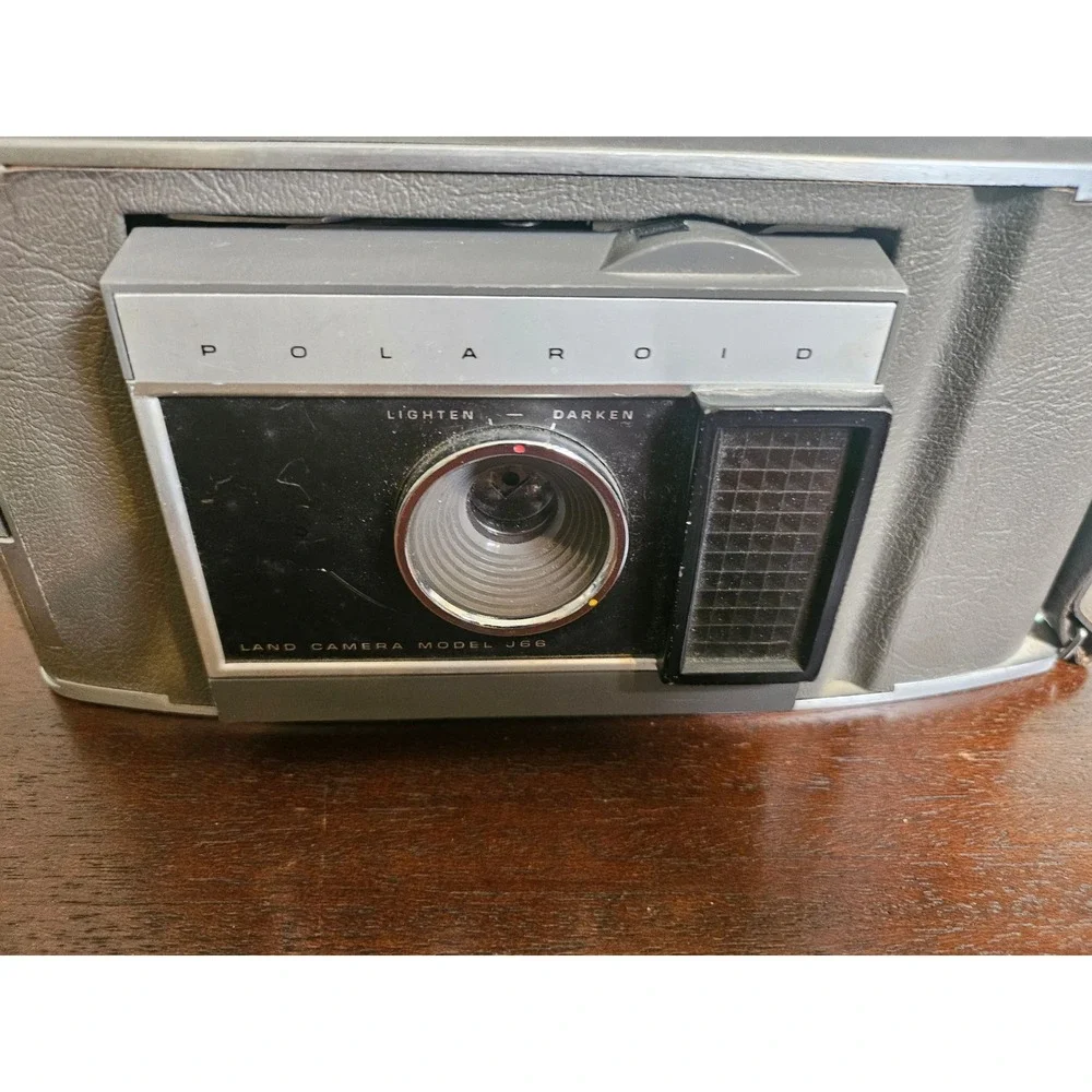 Polaroid Land Camera Model J66 Vintage Grey Instant Film Camera